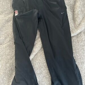 Nike Black Athletic Pants with Logo